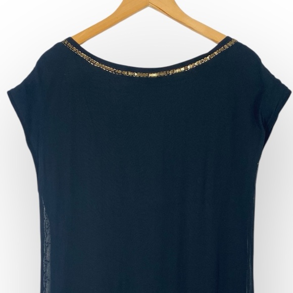 NWT Lucky Brand Black Beaded Dress size Medium - Picture 4 of 10